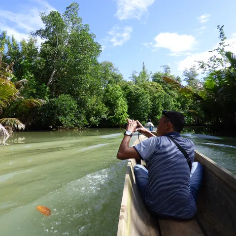 Varen door de groene jungle van Buton