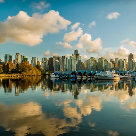 Hippe en gezellige stad Vancouver in Canada