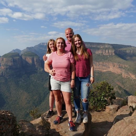 Wendy en haar gezin in Zuid-Afrika