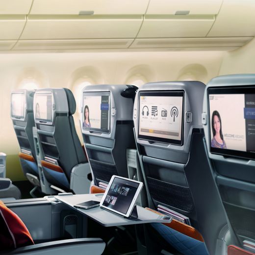 Vliegtuig van binnen