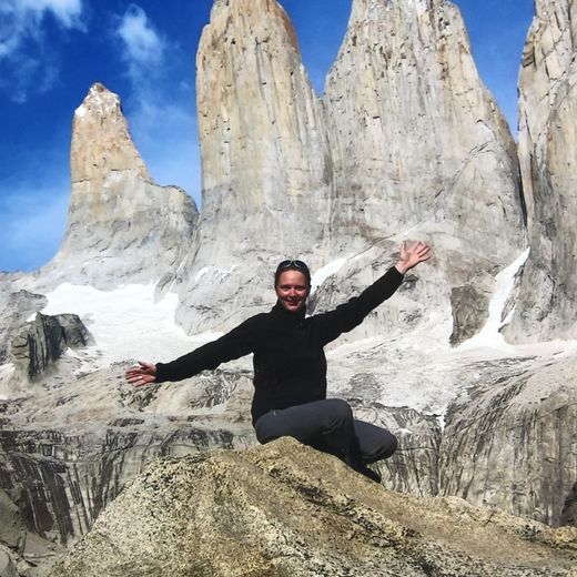 Medewerker Judith in Chili Torres del Paine