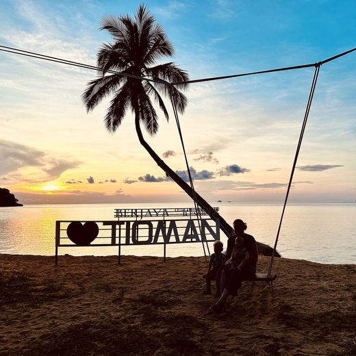 Zonsondergang op Tioman Island, Maleisië
