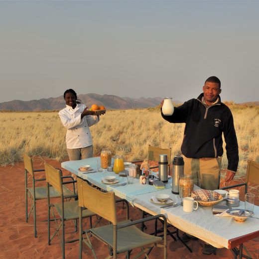 Lekker lunchen in NamibRand Nature Reserve