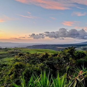 Mark en Ingrid genoten van de zonsondergangen in Costa Rica