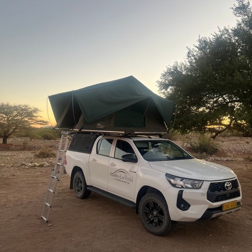 Kamperen met een daktent in Namibië