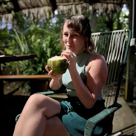 Pipa Fría drinken in Costa Rica