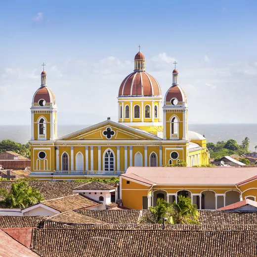 Cultuur en kleuren in de grote stad Granada, Nicaragua