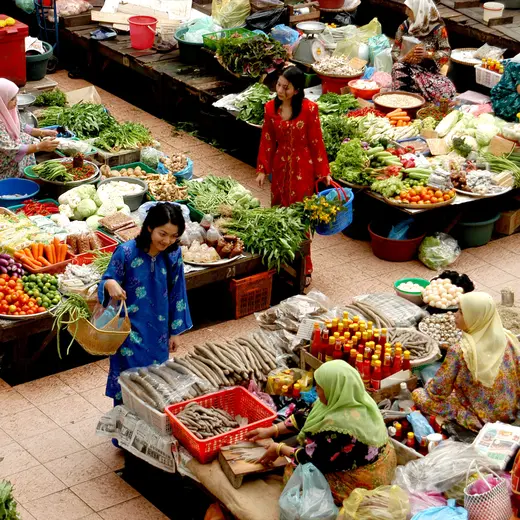 Markt Kota Bharu Maleisië