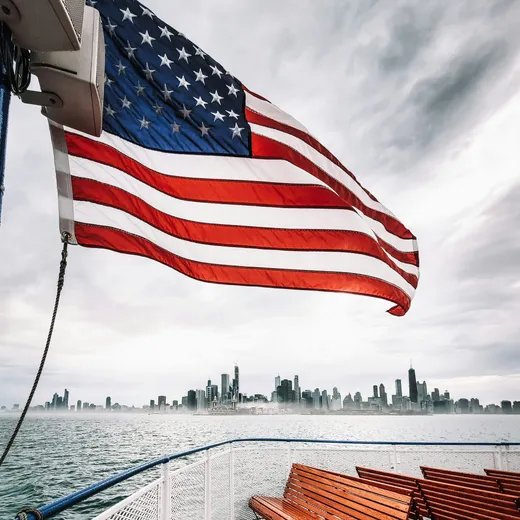 Een boottocht met uitzicht op de skyline van Chicago